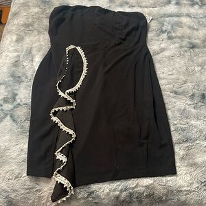 Brand new with tags! Black strapless mini dress